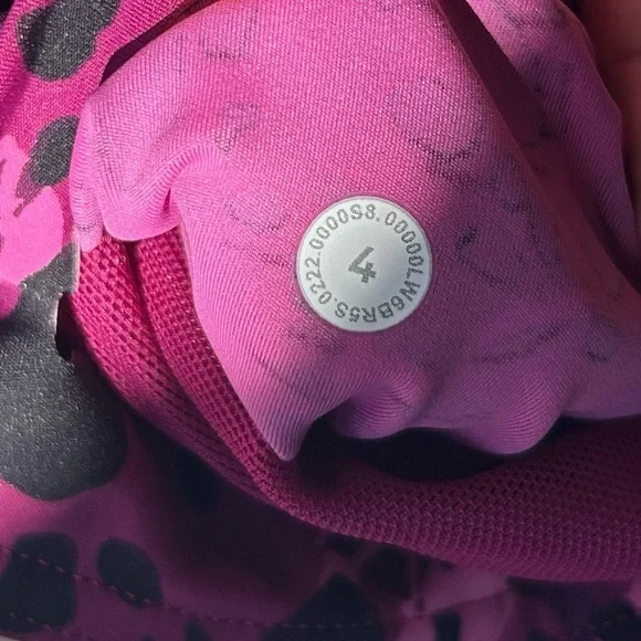 Lululemon Base Pace High-Rise Crop 23  Cheetah Camo Magenta Purple Multi - Picture 8 of 8